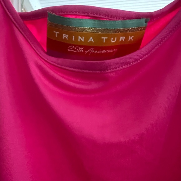 Trina Turk Paradise silk blend caftan and slip - Picture 8 of 9